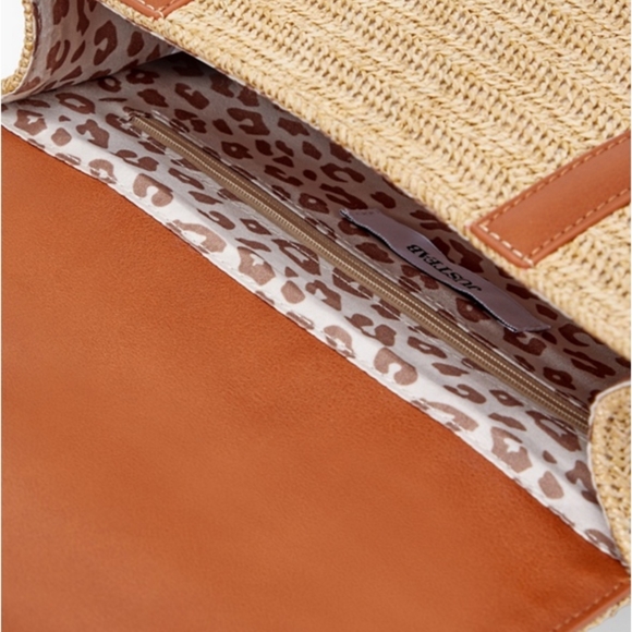 Wicker Rattan Straw Crossbody Purse Hand Beach Summer Shoulder Bag NWT - Picture 2 of 8